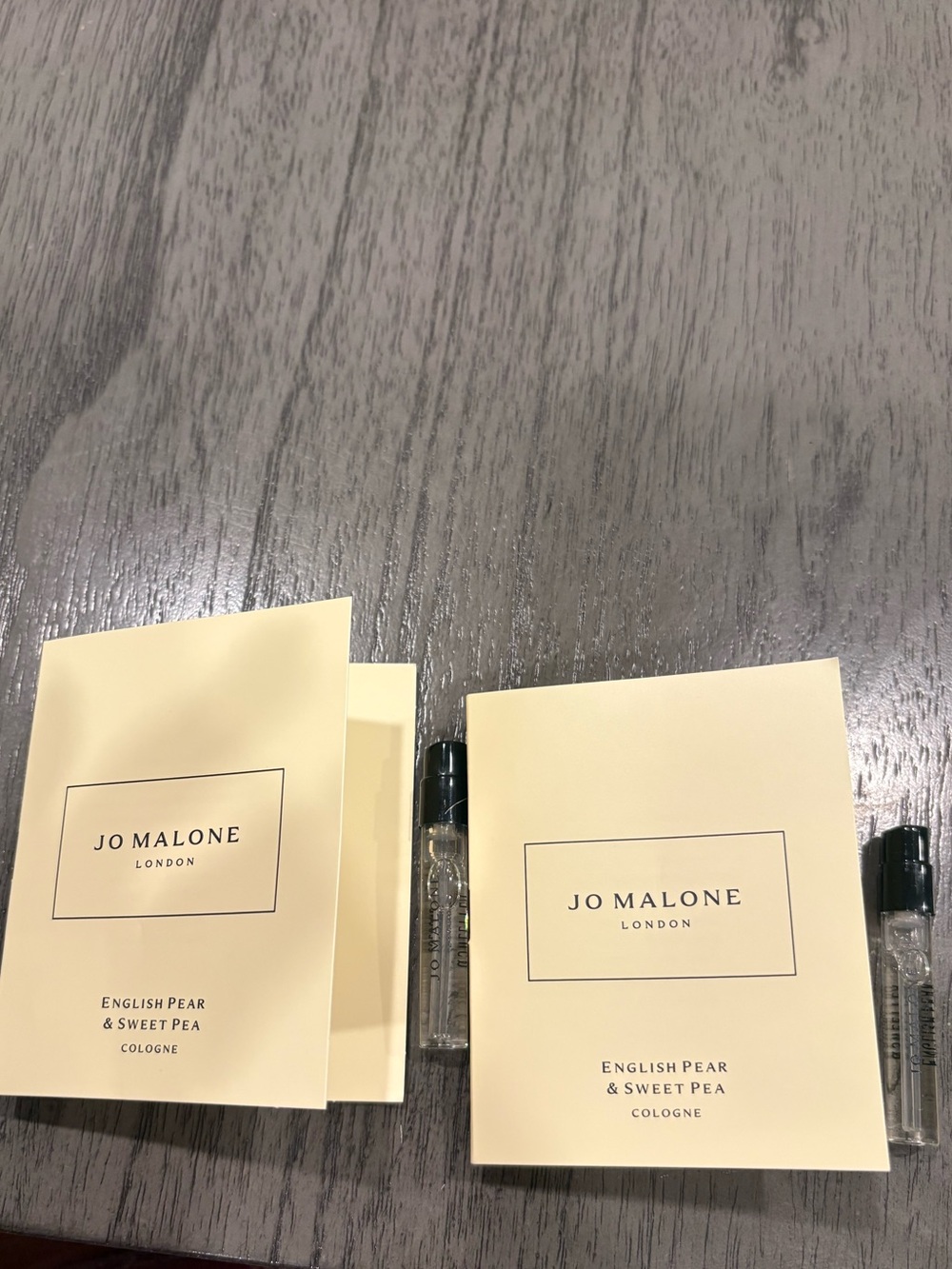 * New Jo Malone English Pear & Sweet Pea cologne samples 1.5ml x 2